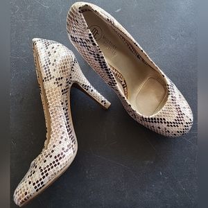 Snake Print Heels